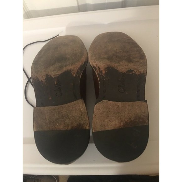 COLE HAAN Beckett Center Seam Cognac Lace Up Mens Dress Shoes Oxfords 10M C06400 - Picture 8 of 10